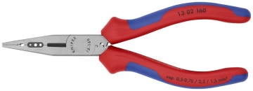 Клещи инсталаторски, синьо-червена ръкохватка 160мм, Knipex