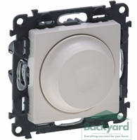 Димер ротативен R=5-300W L=5-300VA LED=5-75W цвят крем Niloe Legrand