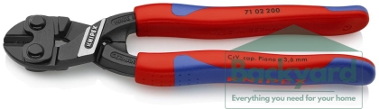Клещи болторези CoBolt, синьо-червена ръкохватка 200мм, Knipex