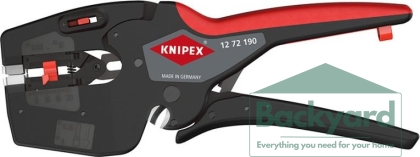 Клещи заголващи автоматични NexStrip, синьо-червена ръкохватка 190мм, Knipex