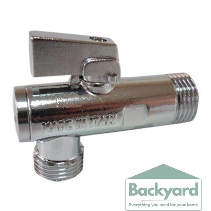 Ъглов кран с ФИЛТЪР, сферичен FORNARA 1/2"х3/4"