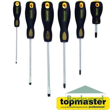 Отвертки прави и кръстати к-т 6бр SVCM Topmaster Pro 