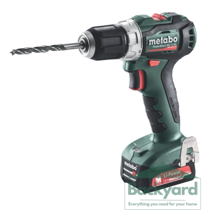 Акумулаторен винтоверт Metabo POWERMAXX BS 12 BL 2 батерии 2 ah, зарядно и куфар