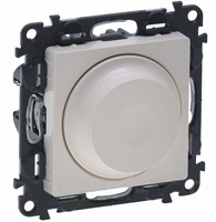 Димер ротативен R=5-300W L=5-300VA LED=5-75W цвят крем Niloe Legrand