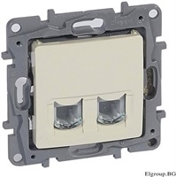 Розетка 2xRJ45 cat.6 UTP цвят крем Niloe Legrand