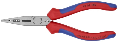 Клещи инсталаторски, синьо-червена ръкохватка 160мм, Knipex