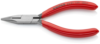 Клещи резачки с остър връх, червена ръкохватка 125мм, Knipex