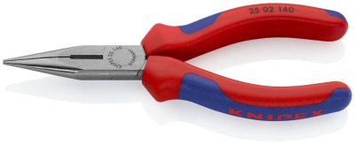 Клещи резачки с остър връх, синьо-червена ръкохватка 140мм, Knipex