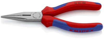 Клещи резачки с остър връх, синьо-червена ръкохватка 160мм, Knipex