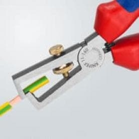 Клещи заголващи универсални, жило Ø5-10мм, синьо-червена ръкохватка 160мм, с отваряща пружина, Knipex