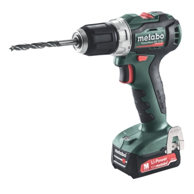 Акумулаторен винтоверт Metabo POWERMAXX BS 12 BL 2 батерии 2 ah, зарядно и куфар