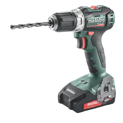 Акумулаторен безчетков винтоверт METABO POWERMAXX BS 18 L BL с 2 батерии 2 ah, зарядно и куфар